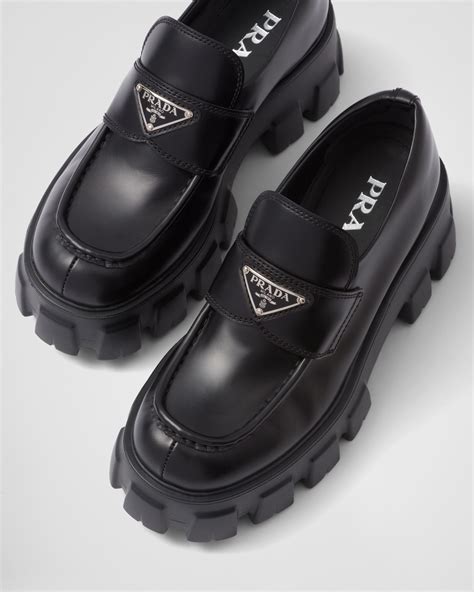 prada creeper|Prada monolith loafers women's.